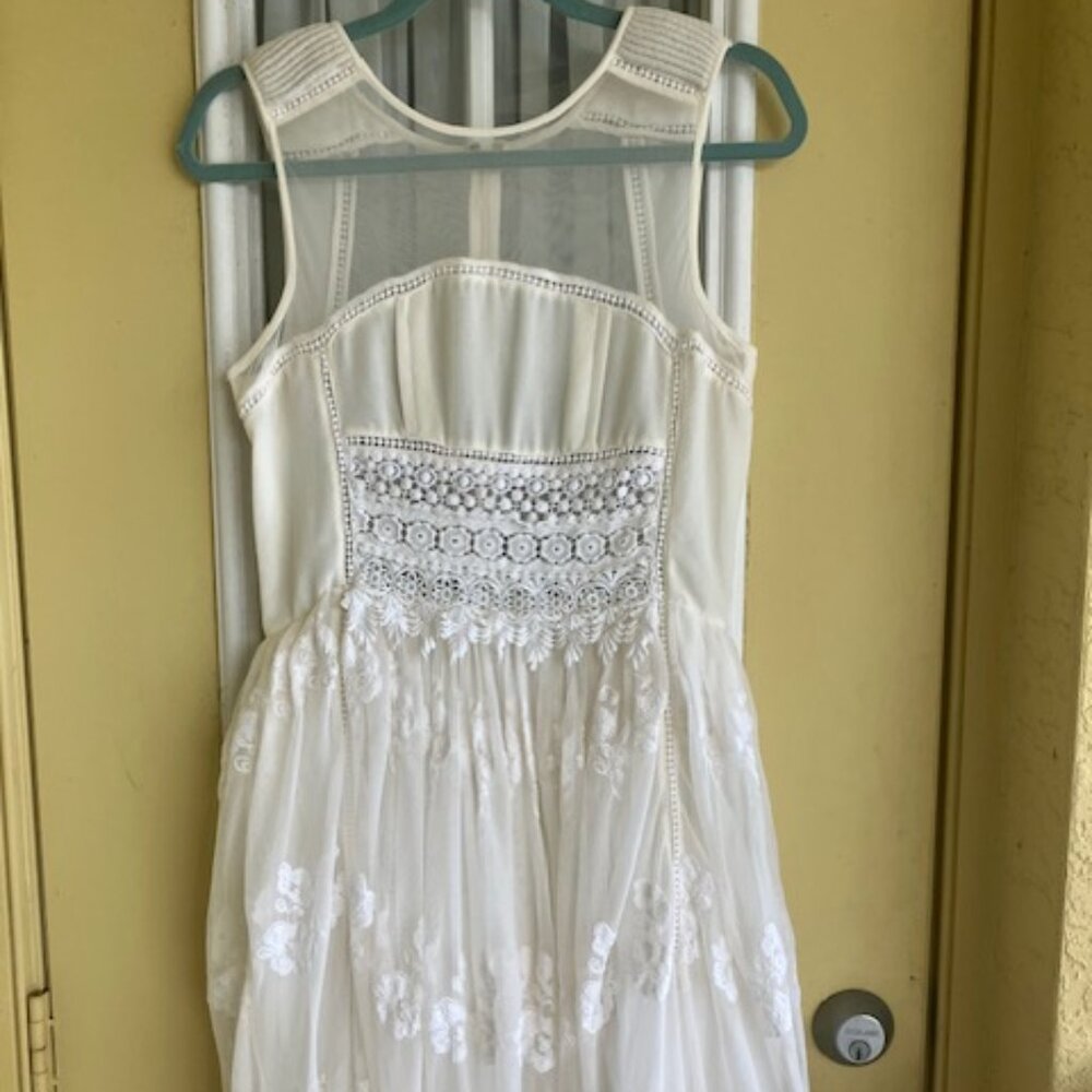 Detailed Lace Embroidered Dress for Anthropologie